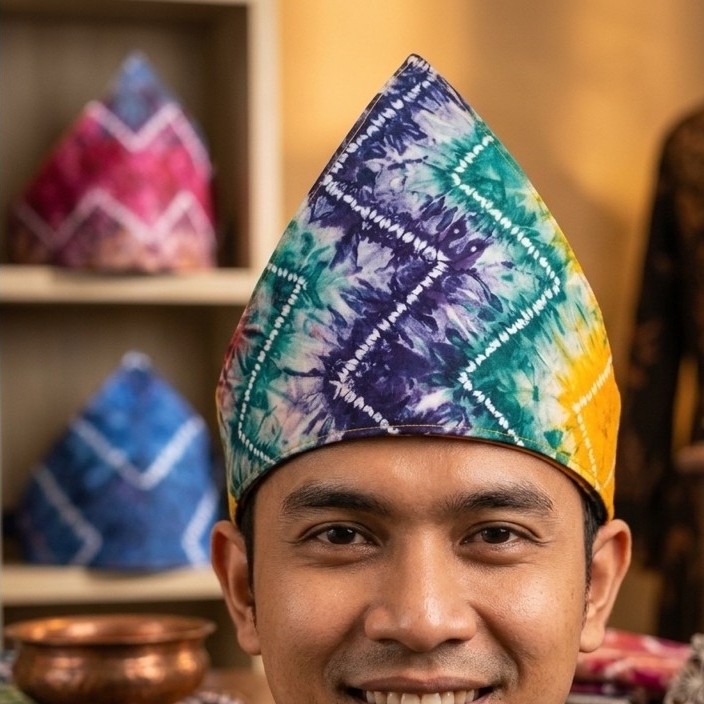 LAUNG SASIRANGAN || IKAT KEPALA PRIA MOTIF SASIRANGAN BANJAR