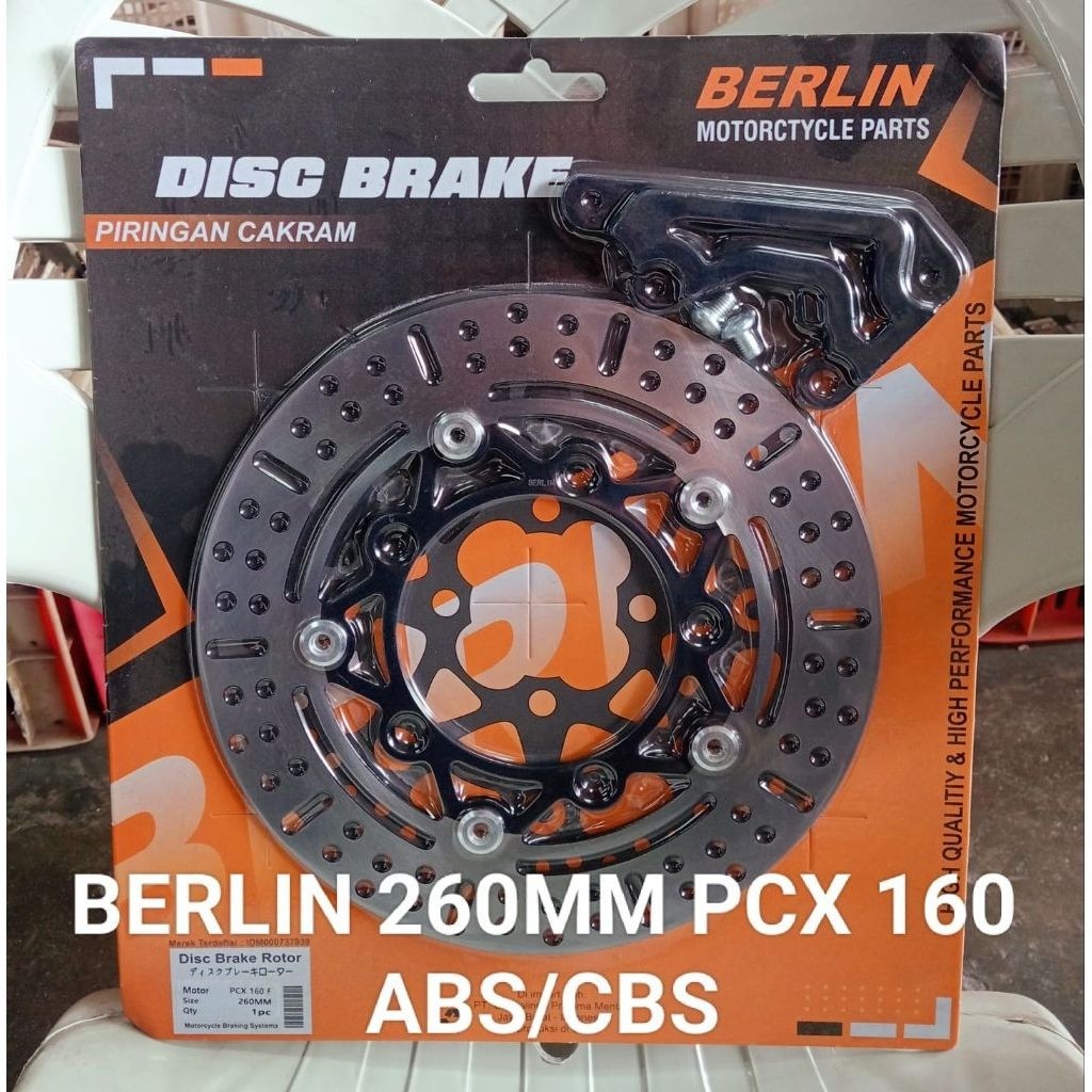 PIRINGAN CAKRAM DEPAN DISC 260MM BERLIN PNP PCX 160 ABS DAN PCX 160 ABS