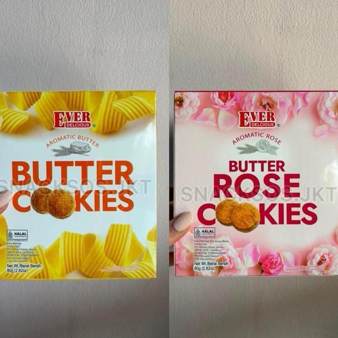 EVER AROMATIC BUTTER ROSE COOKIES / BUTTER COOKIE 80G