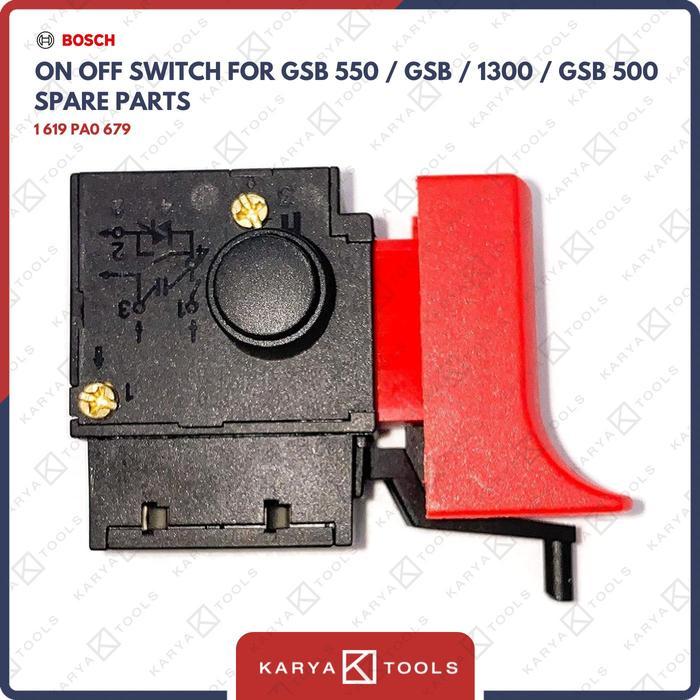 Bosch Switch / Saklar On Off Mesin GSB 550 / GSB / 1300 / GSB 500 (679)