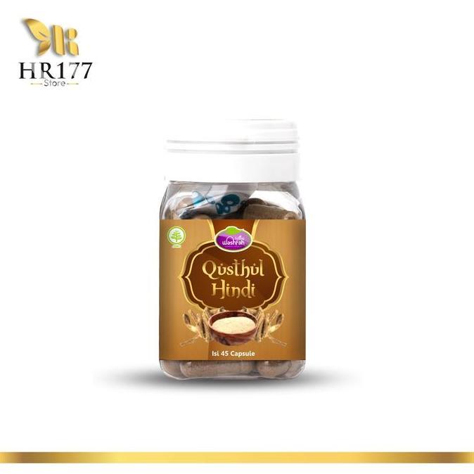 Hiha- Qusthul Hindi Kapsul Herbal Redakan Flu Pilek Batuk Gangguan Pernapasan 45 Kapsul Bpom