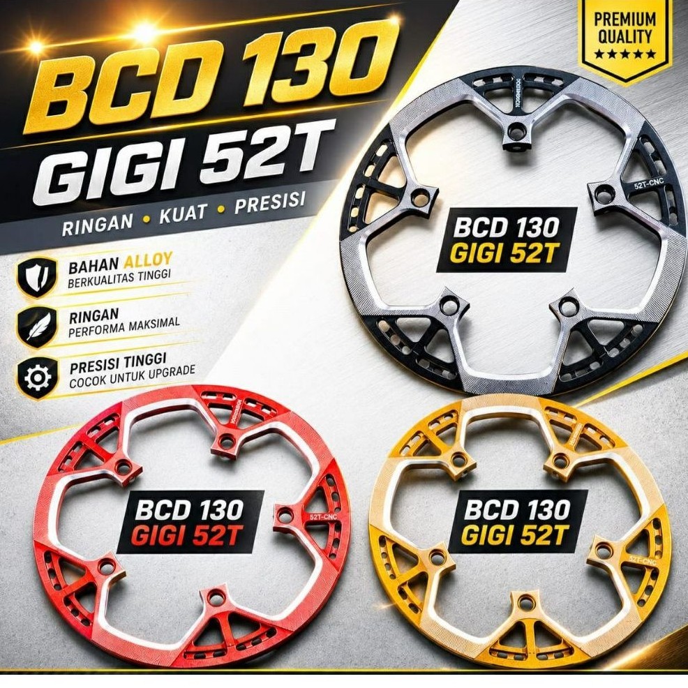 Chainring 52T,BCD 130