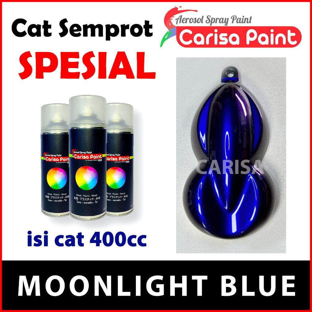 NEW Cat Semprot Moonlight Blue Moon Light Biru Carisa Paint Cat Aerosol Candytone Candy Spesial Cat 