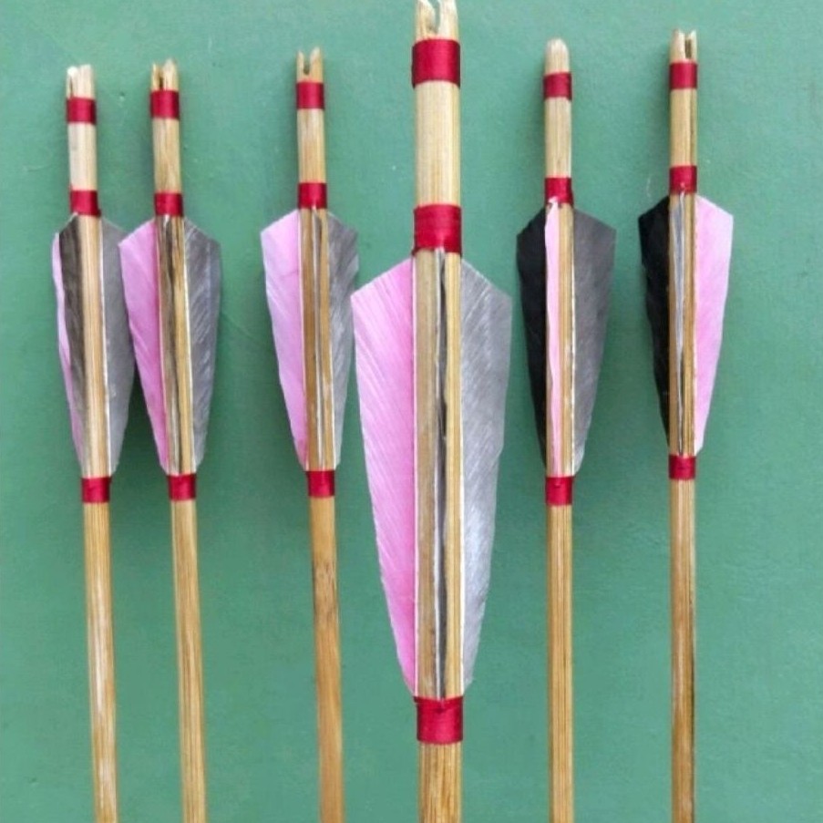 12 arrow kayu ramin arrow kayu busur panahan