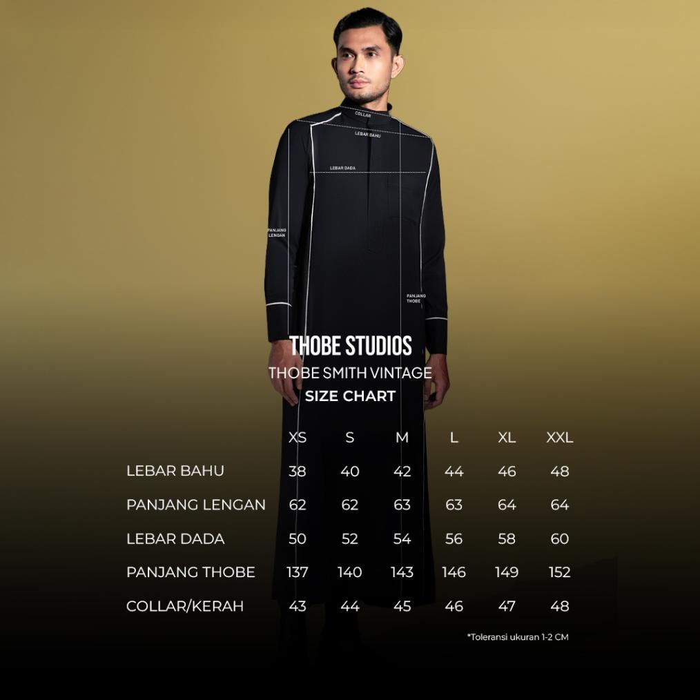 kualitas super [thobe smith line] thobe studios thoub x bysofni (jubah / gamis pria premium slimfit)