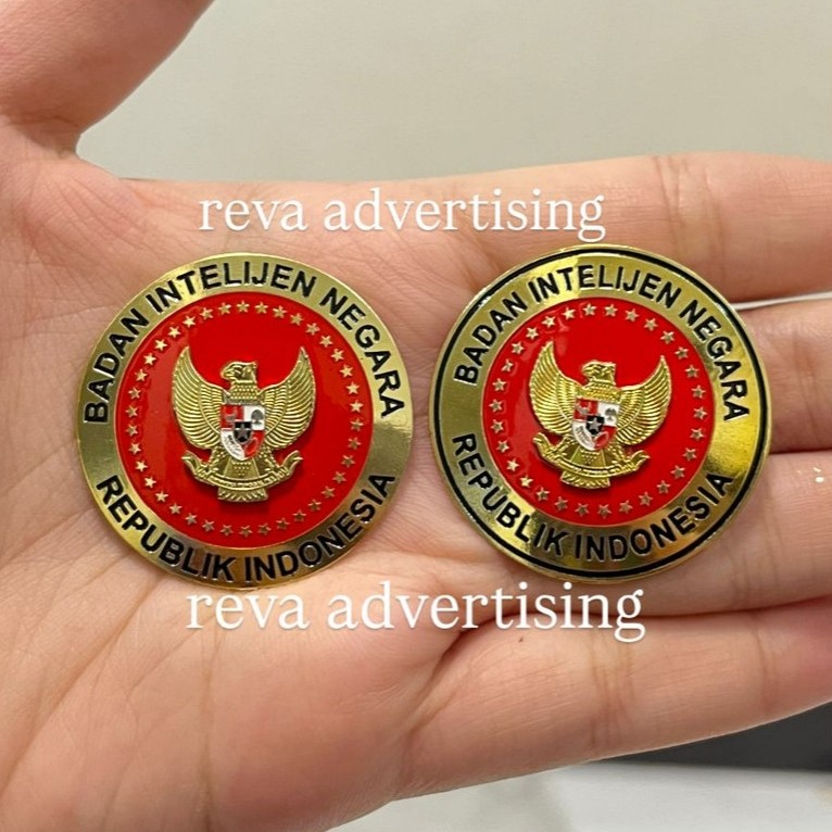 pin dada BIN merah magnet badan 1ntel1jen negara republik indonesia