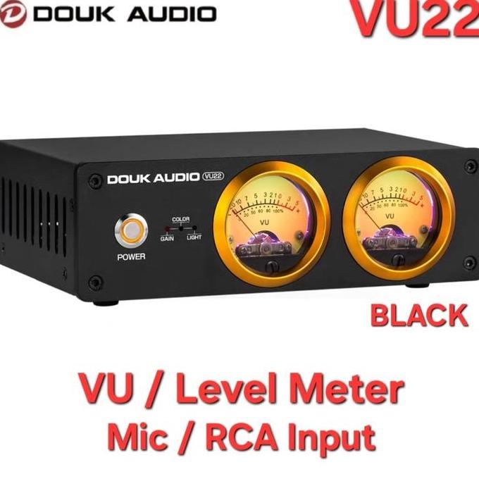 DOUK AUDIO VU22 VU METER / LEVEL METER (MIC & RCA INPUT) FAS08