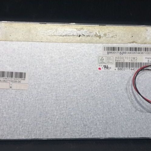 Backlight tanpa LCD cabutan Head Unit OEM Toyota Hannstar HSD70IDW5 bekas