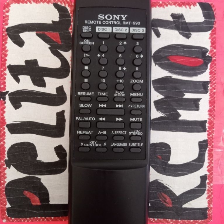 REMOTE REMOT SONY COMPO DVD RMT-990 ORIGINAL TERLENGKAP