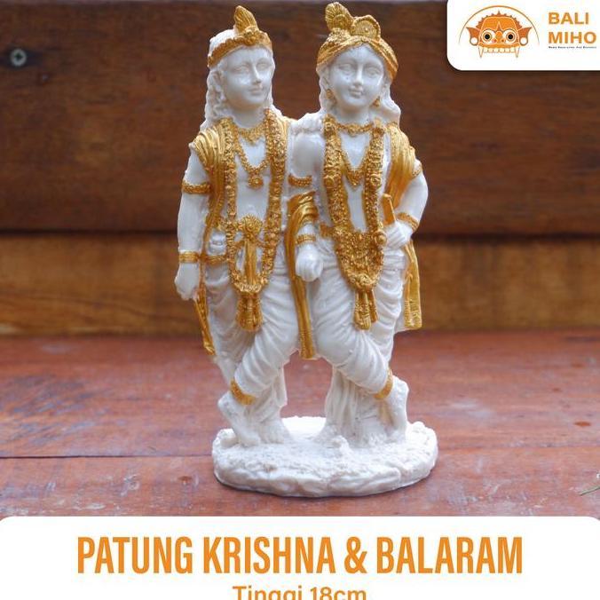 +++++] Patung Krishna Balarama Patung Dewa Krishna Balaram Krisna Patung Dewa