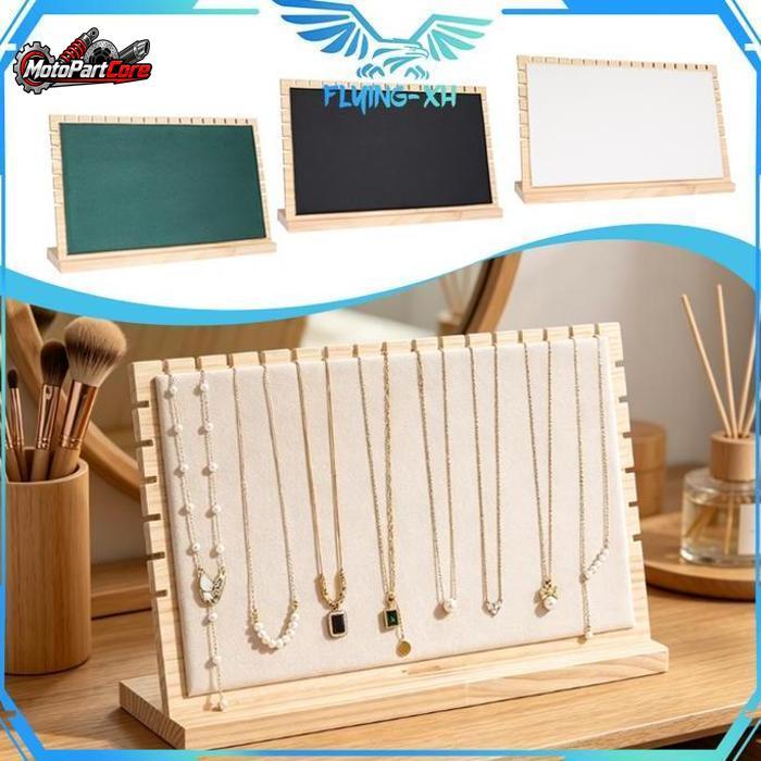 Display Kalung Kayu Tempat Display Kalung Stand Kalung Display Rak Kalung Gantung Necklace Holder
