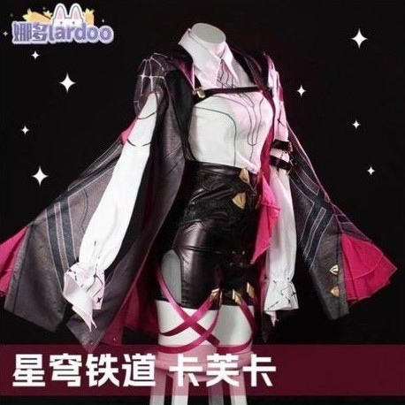 KAFKA COSTUME COSPLAY, KAFKA HONKAI STAR RAIL, LARDOO KAFKA COSTUME COSPLAY, SEPATU KAFKA