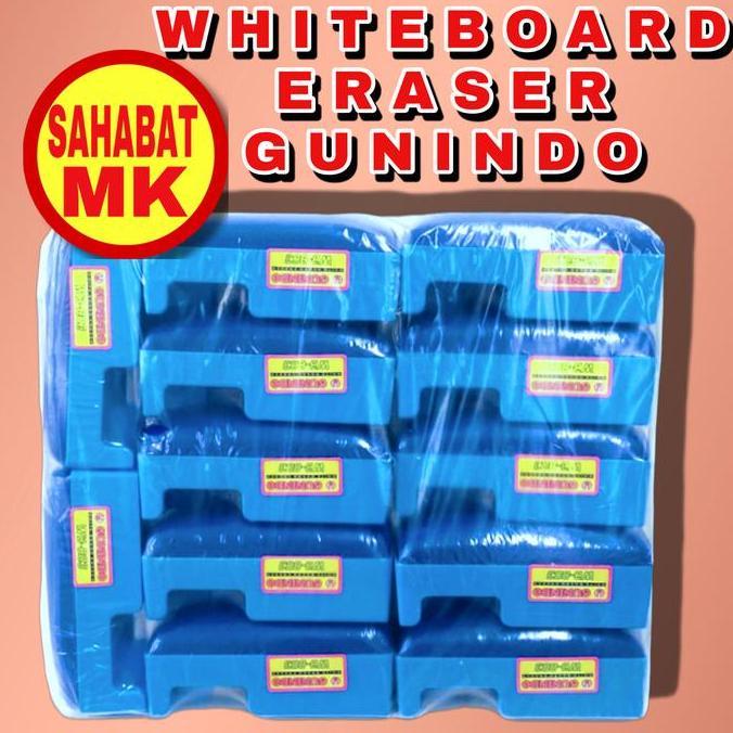 WHITEBOARD ERASER / PENGHAPUS PAPAN TULIS GUNINDO / 1 PACK ISI 12 PCS TKS