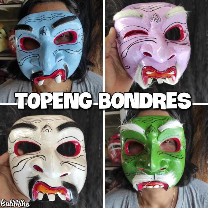 ] Topeng Bondres Bali - Topeng lucu bali - topeng lawak bali - topeng pelawak bali - Topeng unik TOP