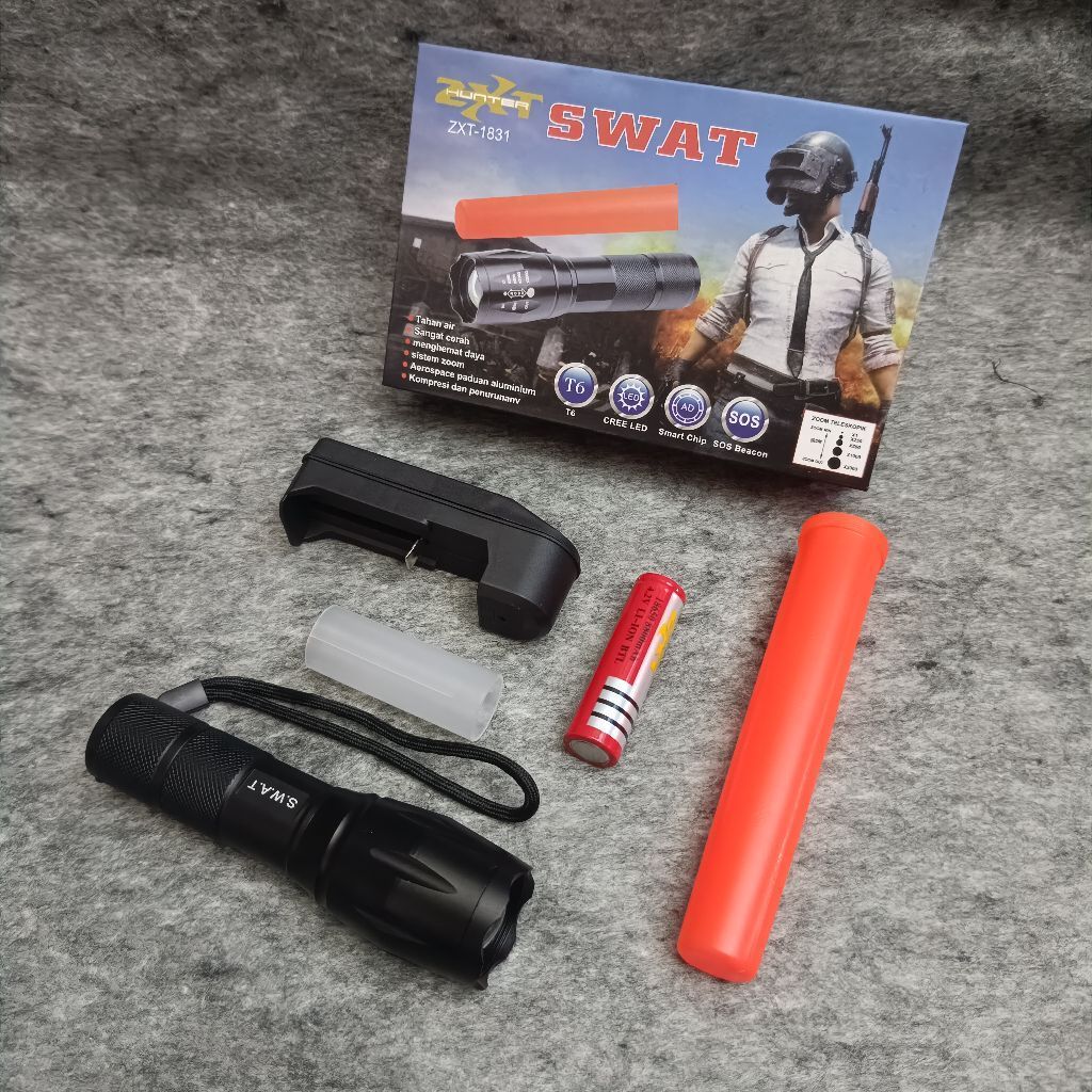Senter SWAT POLICE 880000W / Senter SWAT untuk Kopel / Senter SWAT