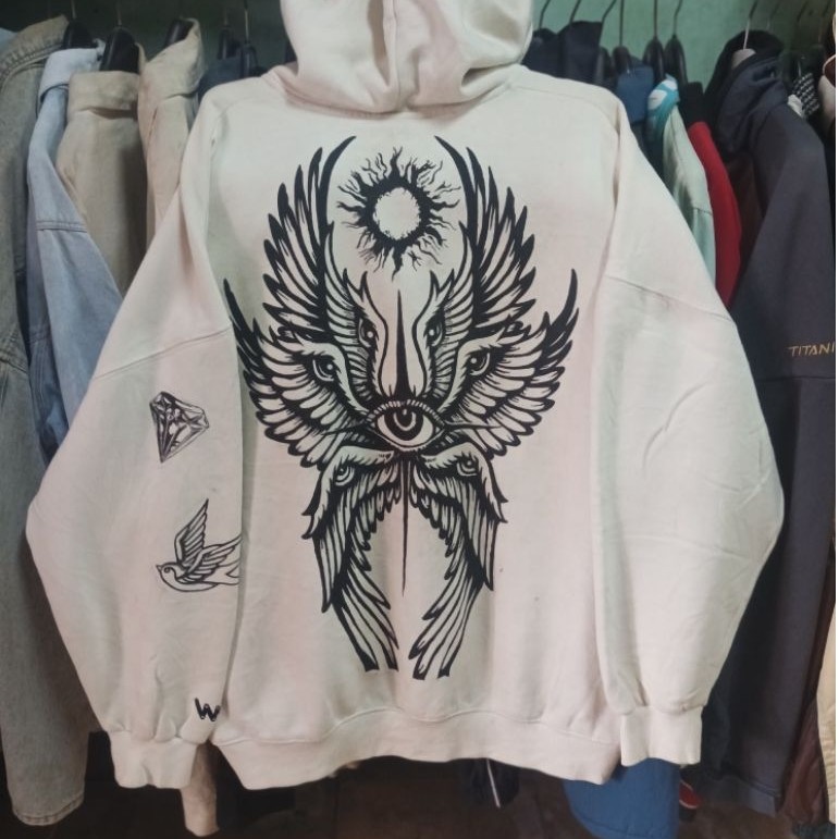 CUSTOM PAINTING HODIE ZIPER WVPROJECT by MightyConcept