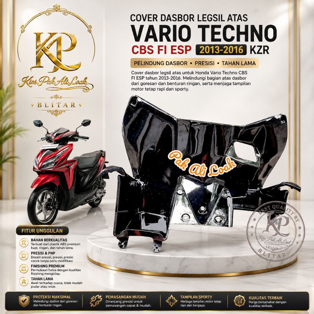 cover legsil dasbor atas VARIO TECHNO 125 fi CBS 2012-2016