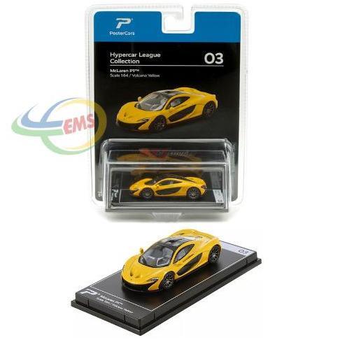 H03B - POSTERCARS 1:64 MCLAREN P1 VOLCANO YELLOW SMETOY