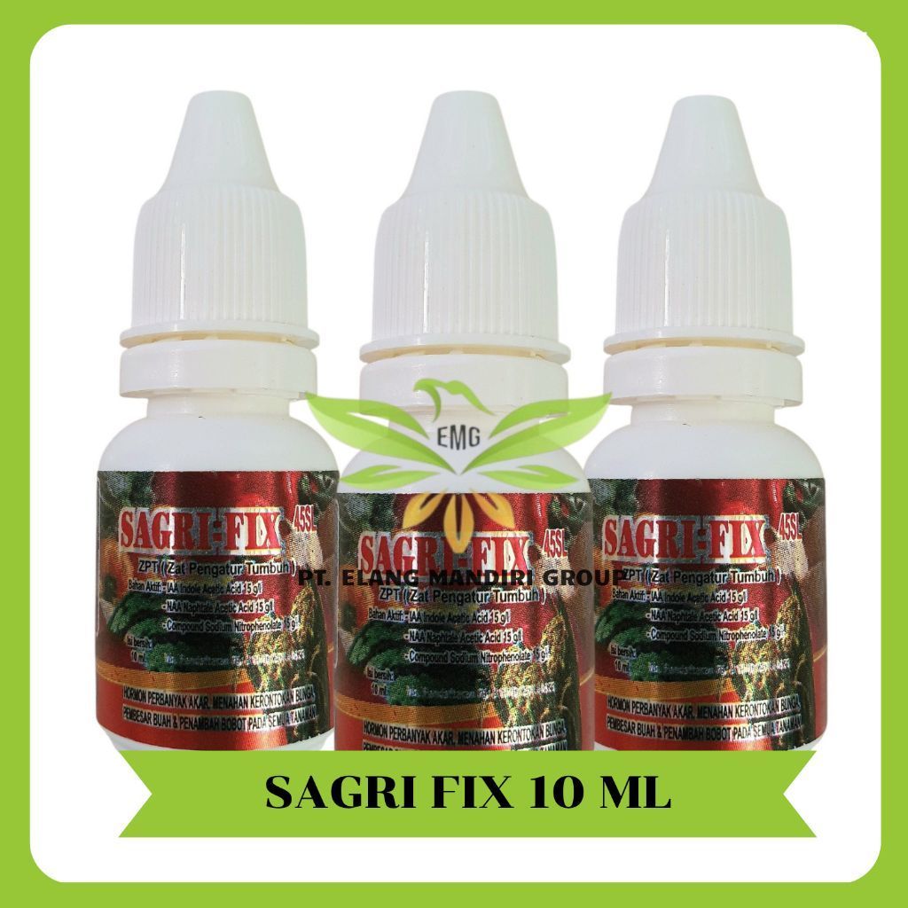 Sagri Fix 45SL 10ML IAA 15 g/l NAA 15 g/l Compound Sodium Nitrophenolate 15 g/l Pupuk ZPT Zat Pengat