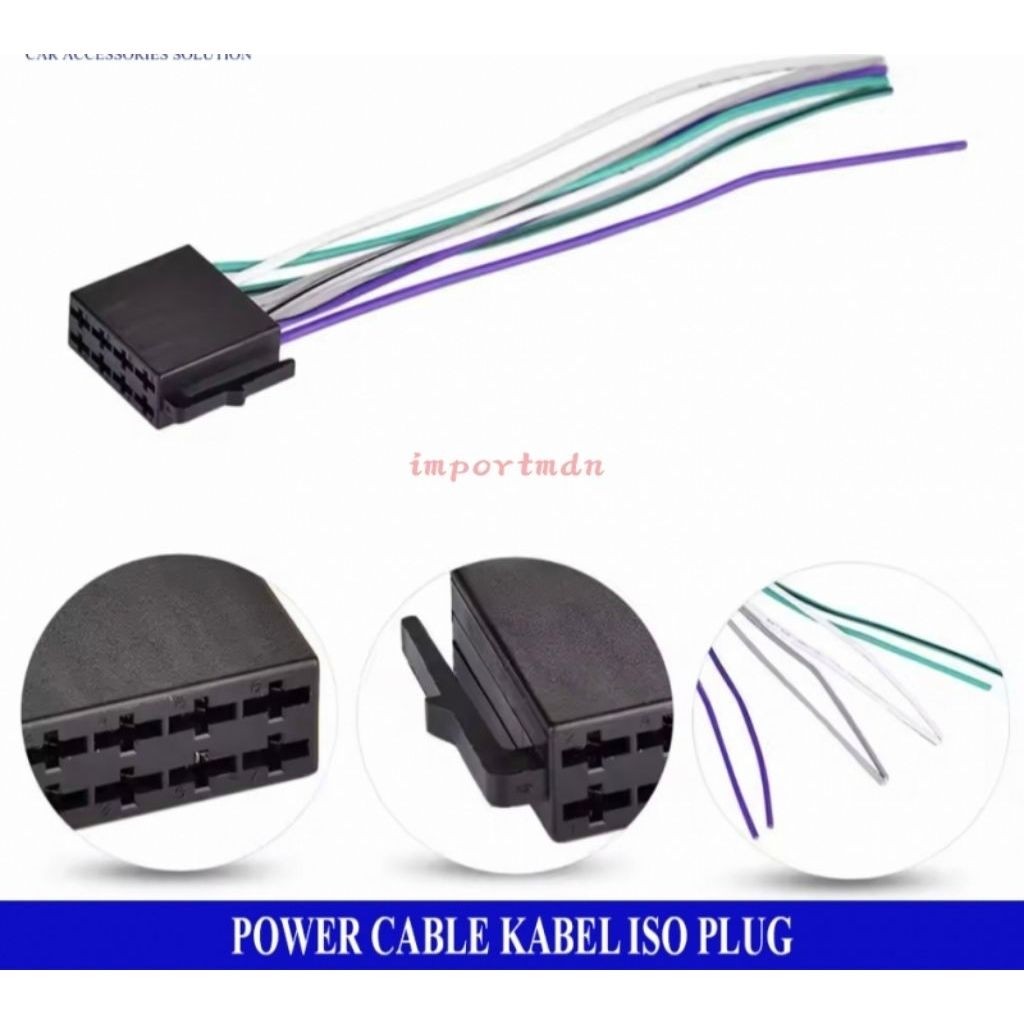 Kabel power Mp5/mp3 deckless, Kabel Speaker Mp5/Mp3 deckless, Remote Mp5 Deckless Ready