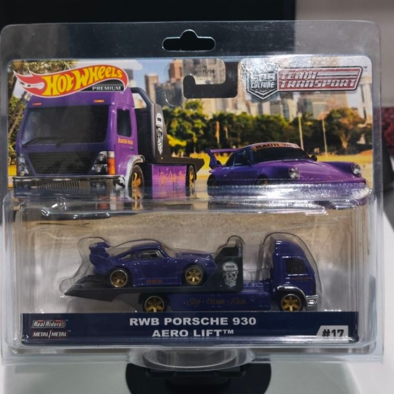 Hot Wheels Porsche 930 Aero Lift RWB Diecast Team Transport