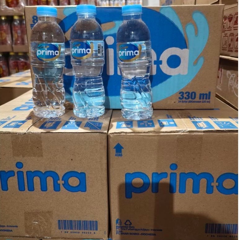 Prima air mineral 330 ml, 24 Botol (1dus)