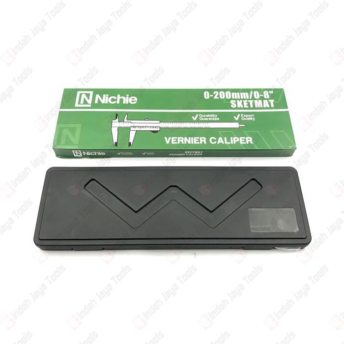 NICHIE Sigmat Analog 8 Inch Besi - Jangka Sorong Sketmat Vernier Caliper Pengukur Ukur Dimensi