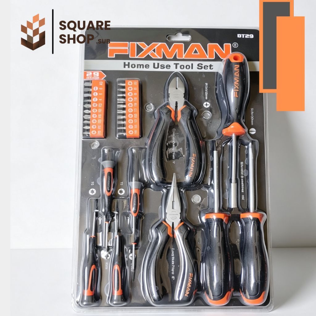Fixman Hand Tools 1 Set Alat Perkakas Socket OMC-DT29 ( 29 Pcs ) Home use tool set FIXMAN