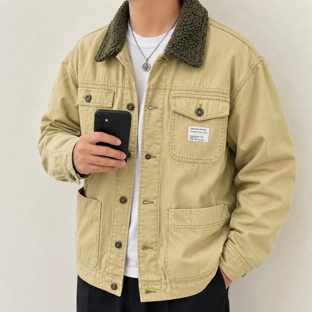 Groove Rhyme Chore Canvas Outter Jacket size M