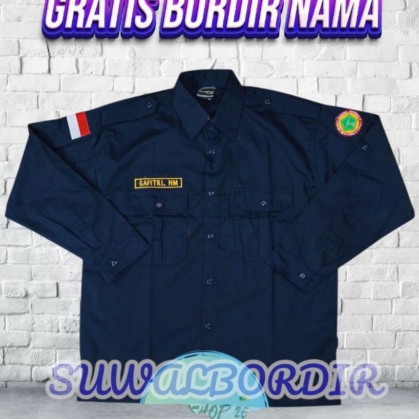 KEMEJA PPNI LENGAN PANJANG TERBARU SERAGAM PPNI KEMEJA KERJA PPNI ATASAN BAJU PPNI KEMEJA BORDIR PPN