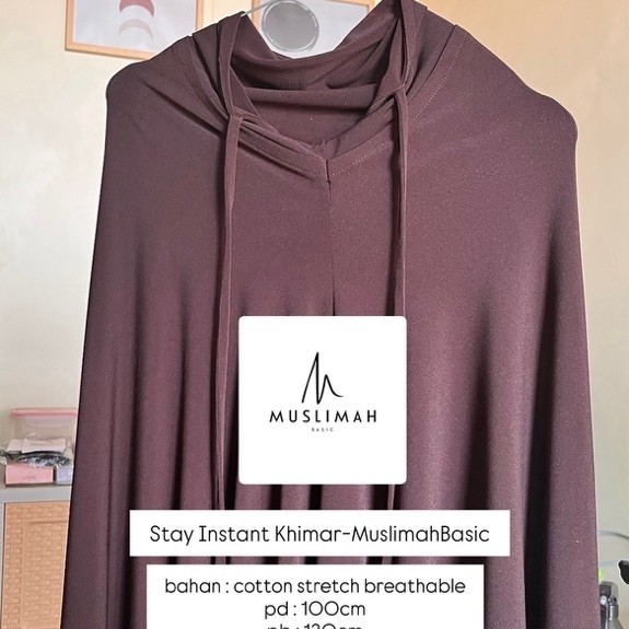 Muslimah Basic Stay Instant Khimar