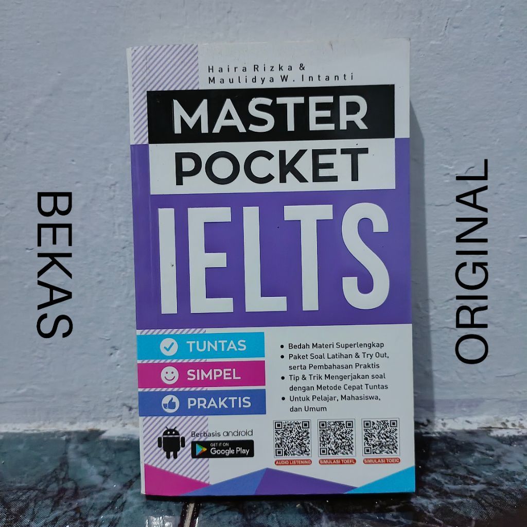 ( BUKU BEKAS ) ( ORIGINAL ) Master Pocket IELTS Haira Rizka & Maulidya W. Intanti
