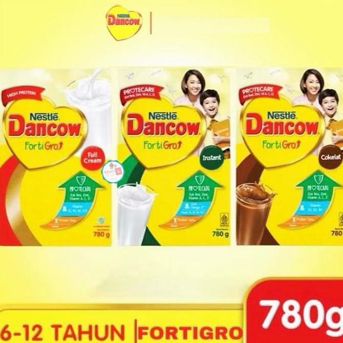 Dancow Fortigro Fullcream 780Gr | Dancow Fortigro Instant Putih Coklat 780 Gr