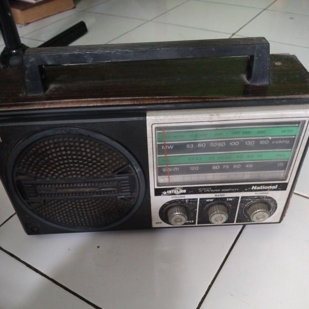 Radio National Kayu Antik Jadul Vintage Pajangan