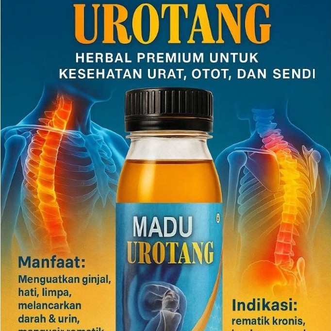 Madu Urotang Herbal Premium untuk Kesehatan Urat Otot dan Sendi