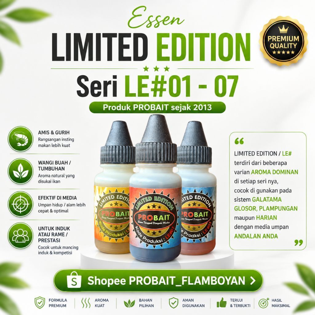 ESSEN LIMITED EDITION dari PROBAIT UNTUK IKAN MAS,PATIN,BAWAL & LELE