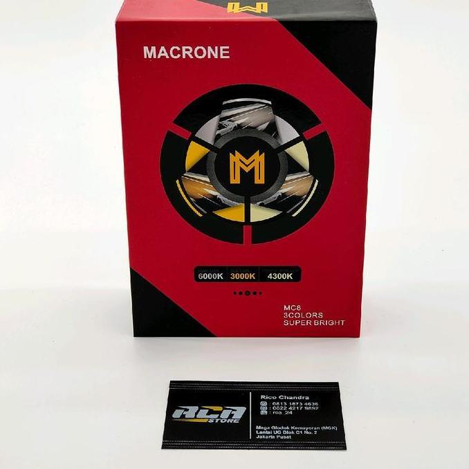 Mc8 Macrone 3 Colours Headlht H4