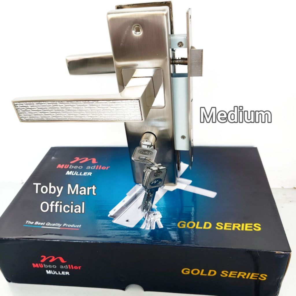 Handle pintu MULLER 1set kunci - Gagang pintu rumah MULLER kunci muller