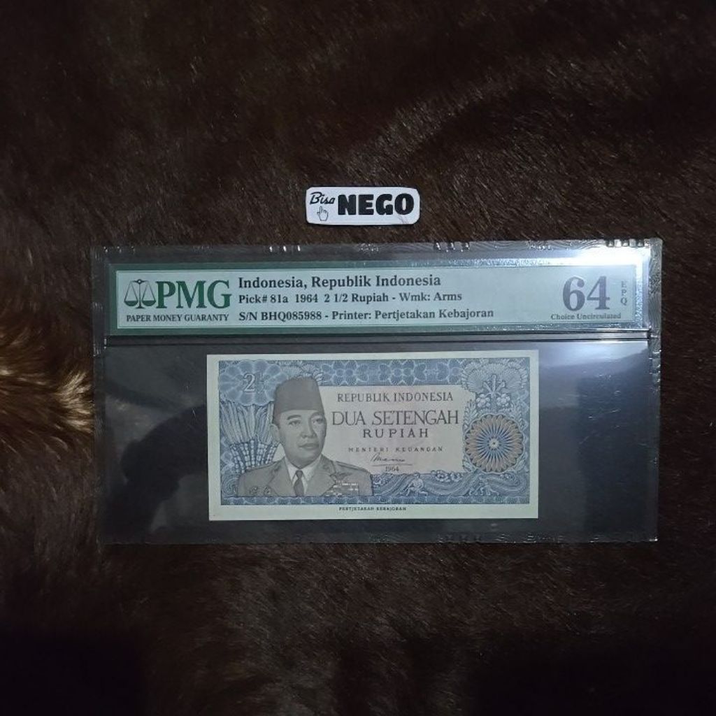 Oeang Koe Now PMG 2,5 Rupiah Soekarno Tahun 1964