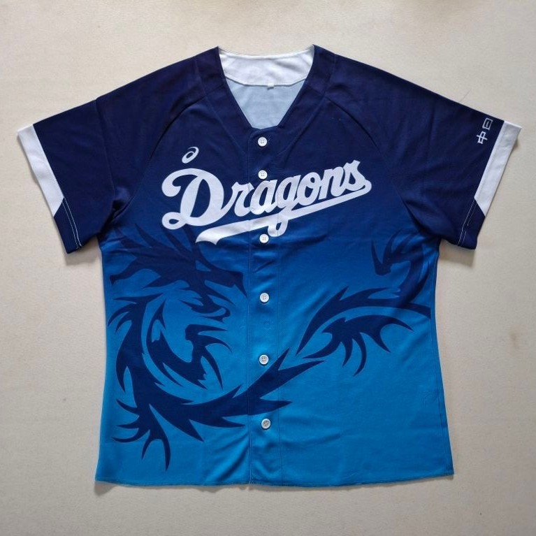 JERSEY ASICS BASEBALL DRAGONS ORIGINAL 100%