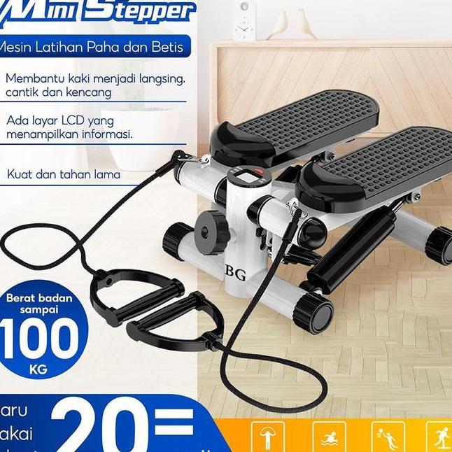 BetterGrow Mini-stepper Alat Olahraga Multifungsi untuk Latihan Otot Kaki dan Penurunan Berat Badan