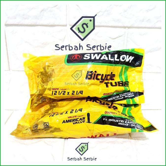 BAN DALAM SEPEDA 12X2.125 12 1/2 X 2 1/4 12X2125 2125 2.125 SWALLOW