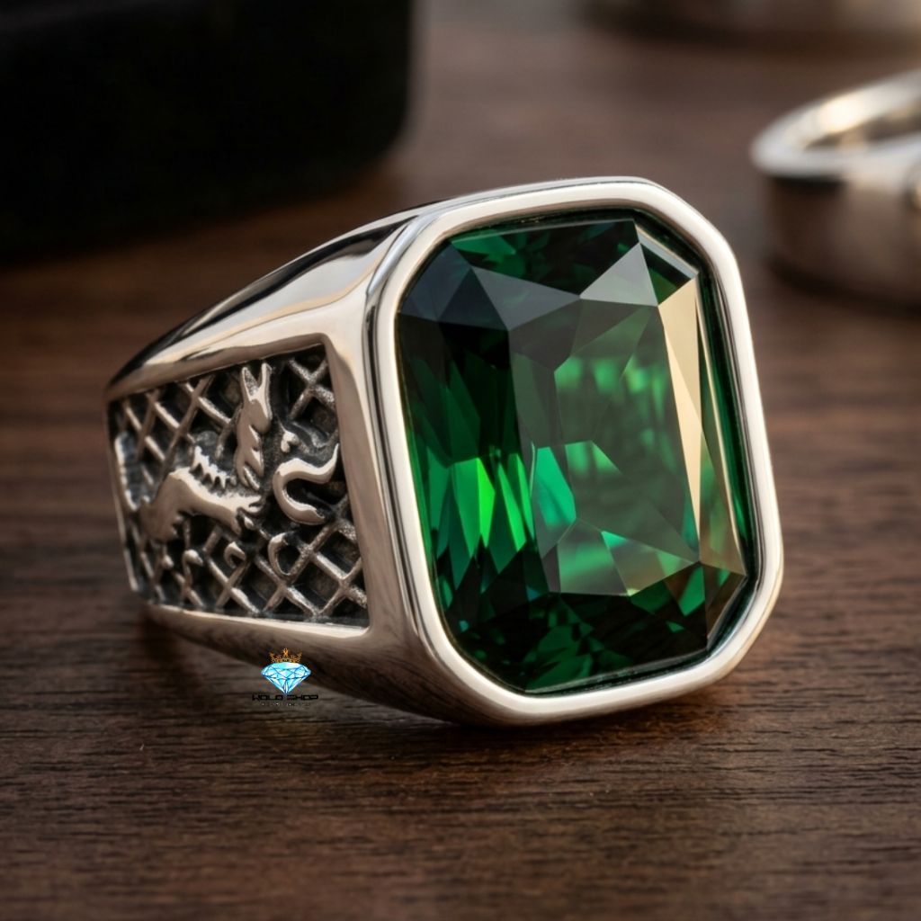 Cincin Titanium Pria  Motif Naga Ukir Super Keren