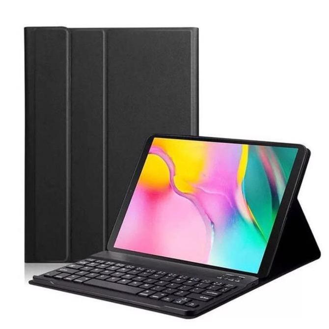 Tab- Case Keyboard Bluetooth Samsung Galaxy Tab A7 Lite T220 T225 2 Bookcover Flip Cover Casing