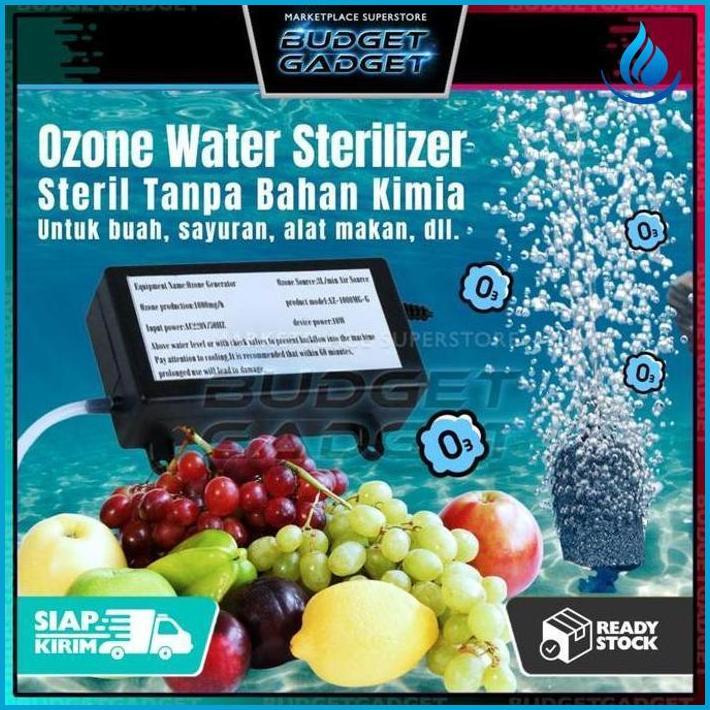 Vosoco Ozone Generator Water Purifier Sterilizer Buah Sayur 1000Mg/H Alat Pembersih Gelembung Untuk 