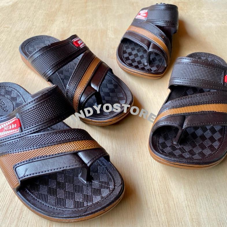 OFFICIAL NIKKO 8132 | 8112 | 8129 | 8110 YOUKEN SANDAL SLOP JEMPOL PRIA FULL KARET