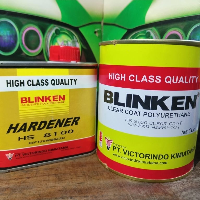 CLEAR COAT PU 1L HS8100 BLINKEN / Blinken PU HS 8100 / Pernis Polyurethane pelindung cat mobil
