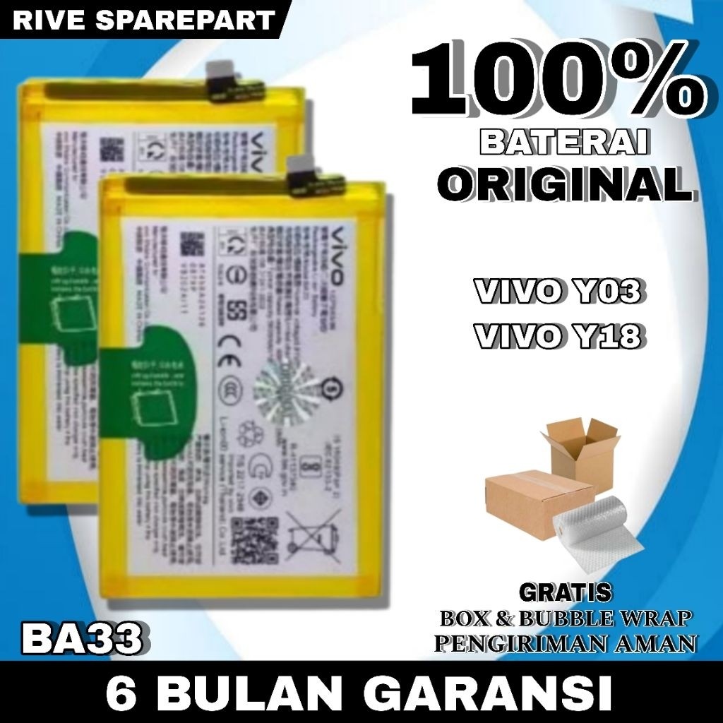 BATERAI BATRAI BATTERY BATU BATRE Y03 / Y18 BA33 BA 33 100%