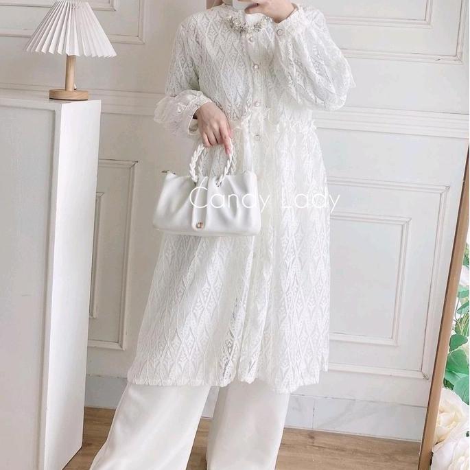 Outer Tunik Brocade Candy New Collection Atasan Wanita ADA JUMBO LD 120