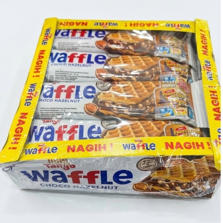 Tango Waffle Choco Hazelnut 1 Box isi 12 pcs / Waffle Tango 1 Dus